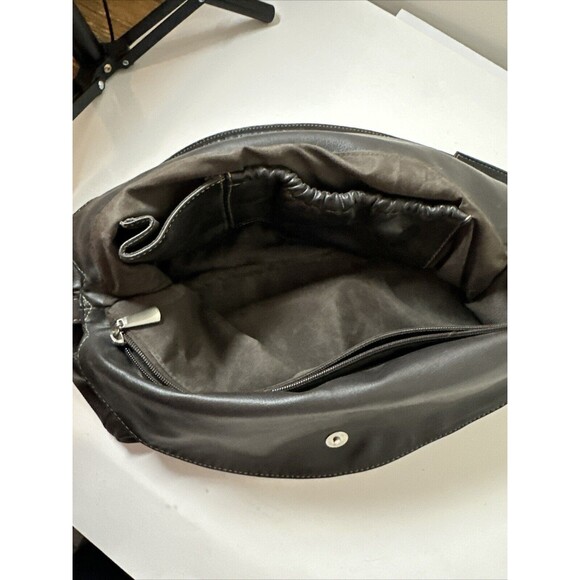 MARCO AVANE BROWN LEATHER SHOULDER STRAP TOTE CLUTCH PURSE HANDBAG Medium. NWT - Picture 6 of 8